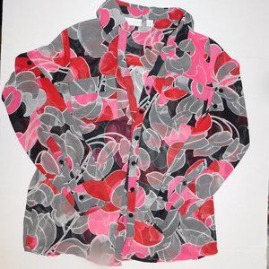 Womens Sheer Blouse Size XS
